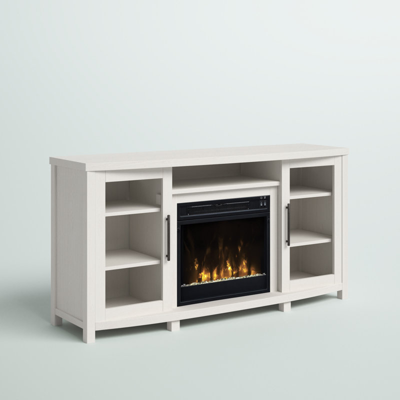 Zipcode Design™ Southington TV Stand for TVs up to 60" with Electric Fireplace Included